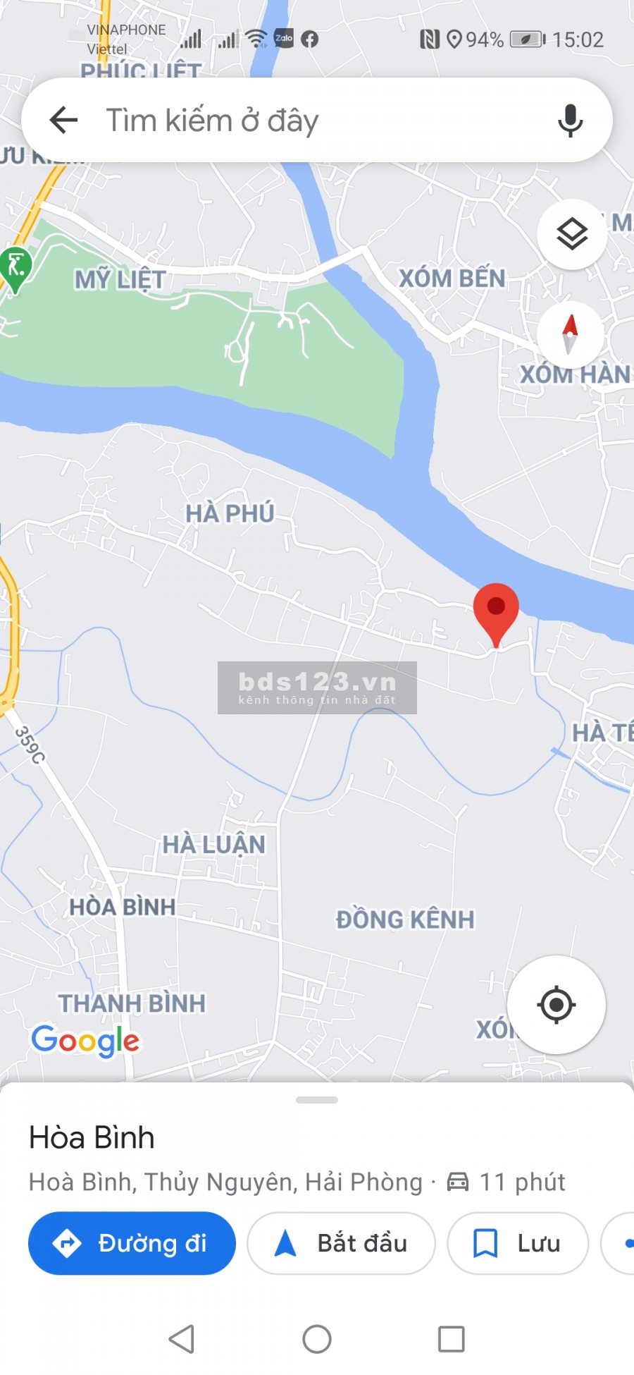 Đất thổ cư giá rẻ khu vực Thủy Nguyên Hải Phòng giá bán 1.2 tỷ liên hệ 0332892693