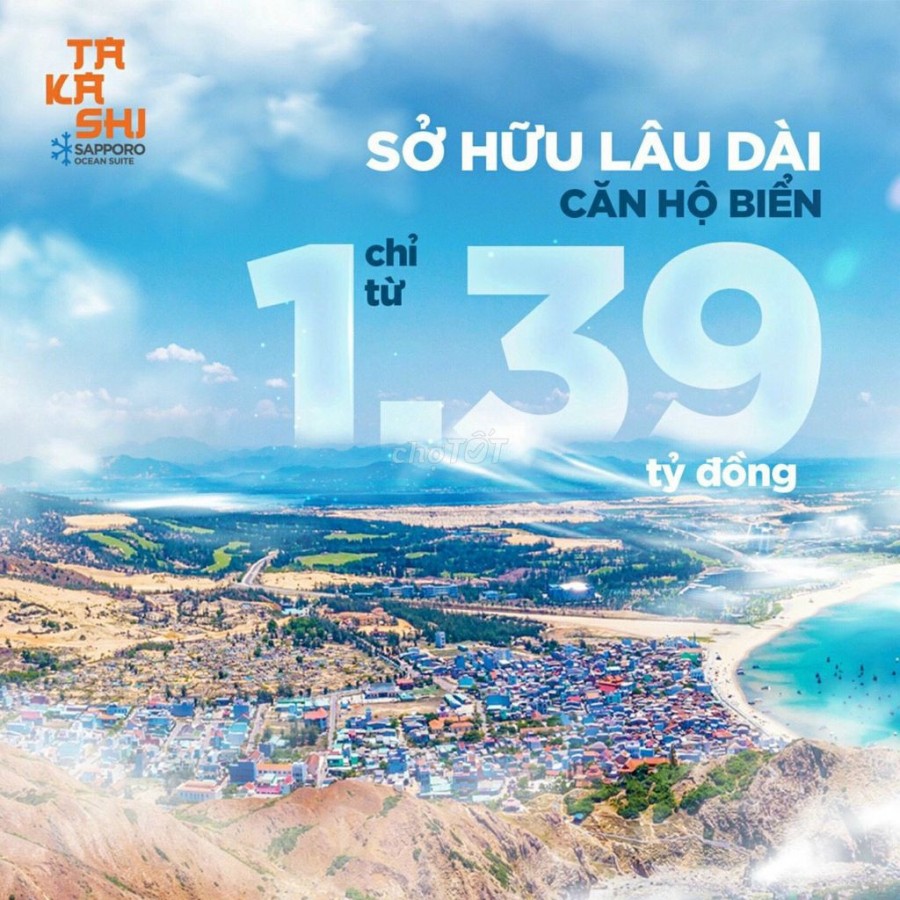 Sở Hữu Ngay Căn Hộ Bãi Biển Quy Nhơn Bình Định, cc Takashi Ocean Suite