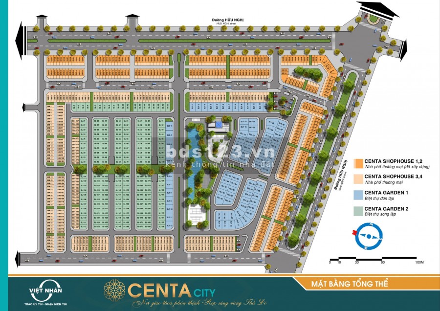 Cần bán biệt thự song lập dự án Centa City, giá phải chăng, sống đẳng cấp