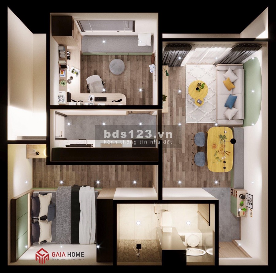 Sở hữu căn hộ view hồ bơi giá sốc tại Hoàng Mai, giá 1.65 tỷ, vị trí đẹp thông thoáng