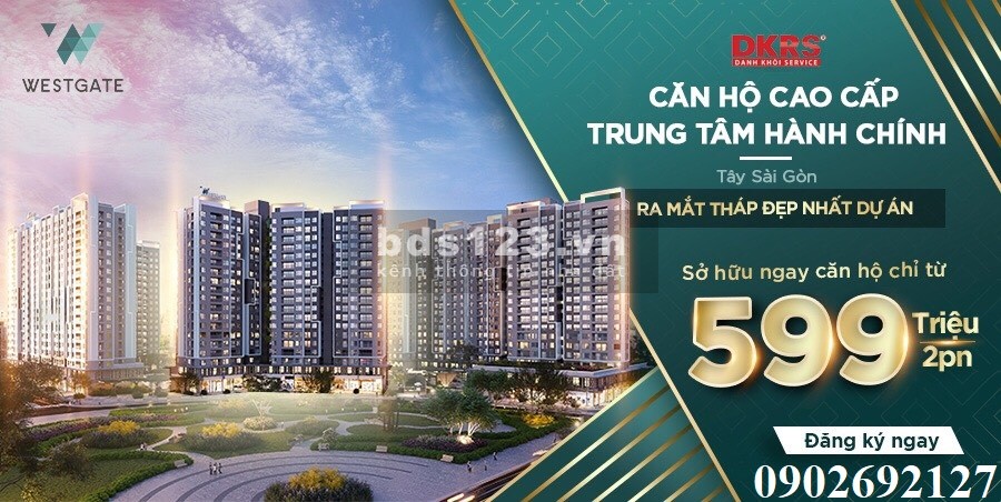 West Gate Park cơ hội đầu tư hấp dẫn hoàn ngay 100 triệu, tặng gói nội thất gỗ cao cấp
