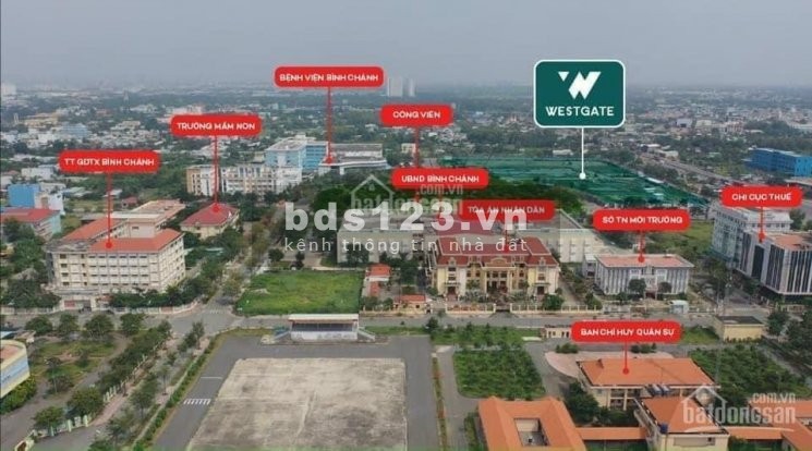 Mở bán căn hộ cao cấp West Gate ngay cạnh uỷ ban nhân dân Bình Chánh, lhcc