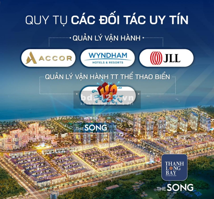 Bán Nhà phố nghỉ dưỡng 2MT, có hồ bơi tại Thanh Long Bay, Kê Gà