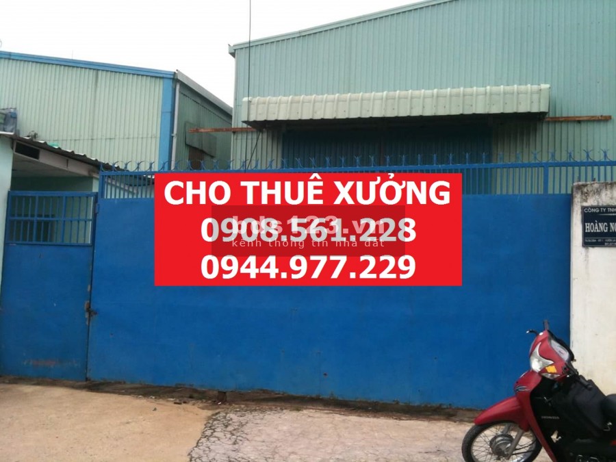 Cho thuê nhà xưởng dt; 600m2 giá 25 triêu/tháng, phường an phú đông, quận 12 lh: 0944.977.229