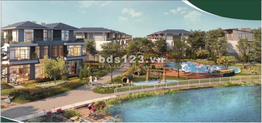 Bán biệt thư view sông 1 trệt 2 lầu thanh toán 570tr nhận nhà. Lh 0789.195.789