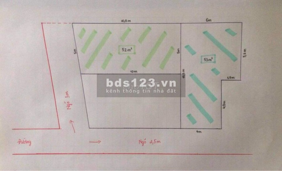 Bán đất chính chủ khu vực An Lạc, xã Trưng Trắc giá Thiện Chí, dt 52m2, giá 680 triệu