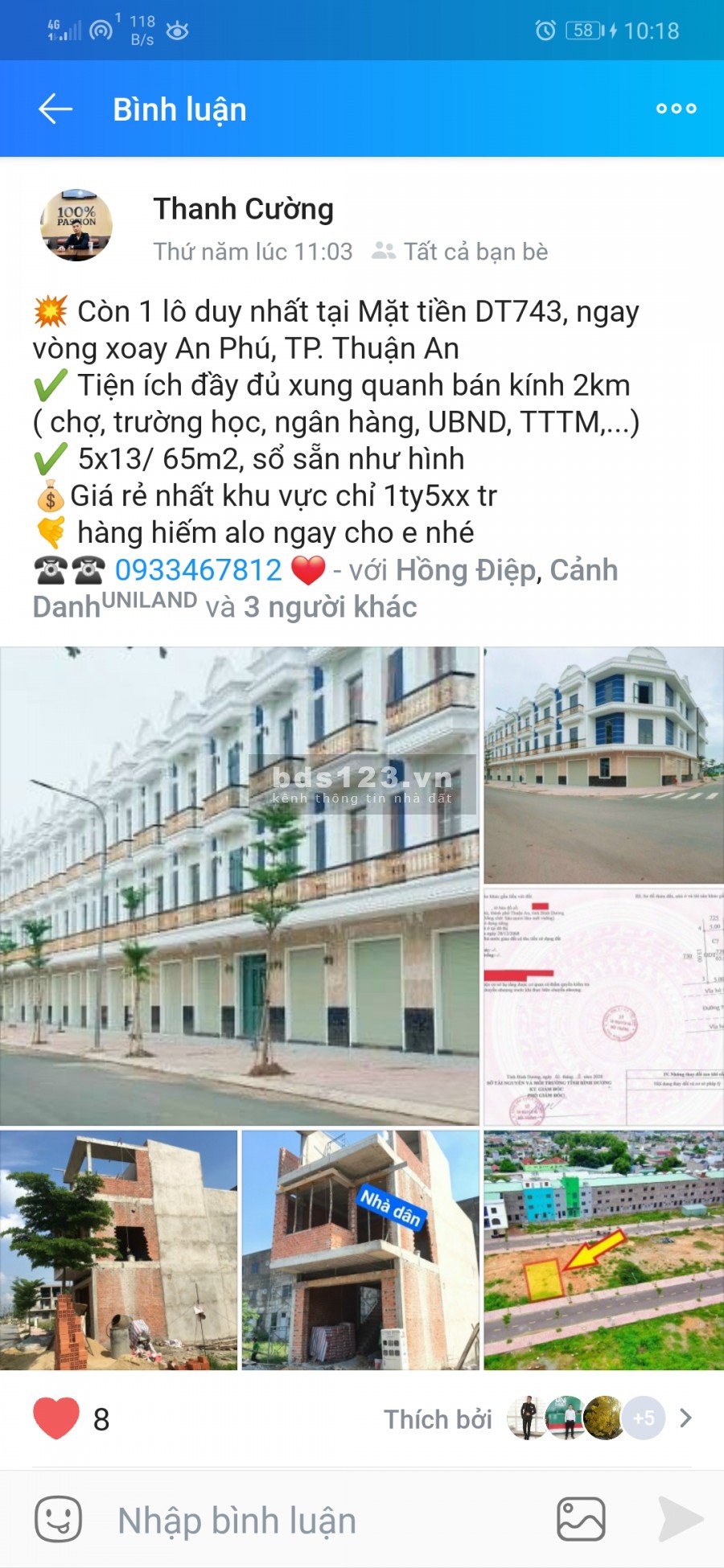 Đất nền mt đường DT742 Thuận An Bình Dương, chỉ 1.5 tỷ có chiết khấu rẻ nhất khu vực