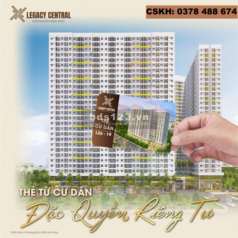 Chung cư Legacy Central căn hộ tiện nghi hiếm hoi chỉ dưới 1 tỷ đồng, ngay TP. Thuận An