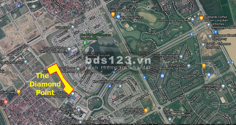 Liền kề BIệt thự The Diamond Point - Phúc Đồng, Long Biên, giá bán thoả thuận
