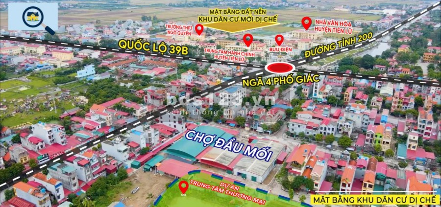 Bán đất nền khu dân cư Dị Chế, Tiên Lữ, Hưng Yên, đã có sổ đỏ chính chủ