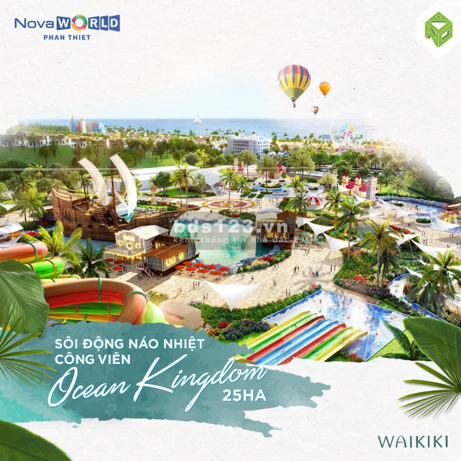 Waikiki, biệt thự đồi bậc nhất tại Novaworld. view đại dương & công viên 25ha, giá chỉ 2,7tỷ(15%)