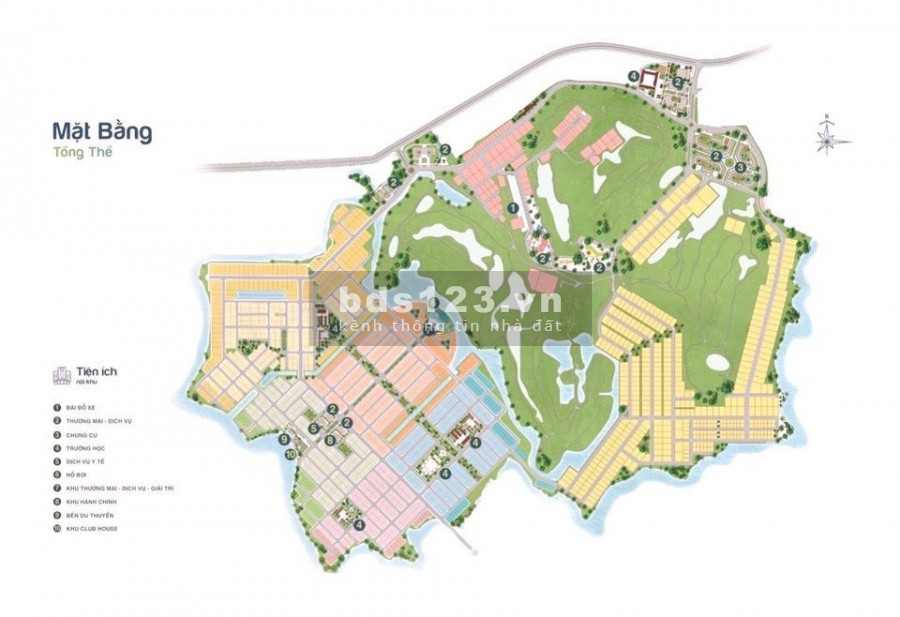 Đất nền biệt thự view sân golf ven sông độc nhất khu vực phía Đông HCM