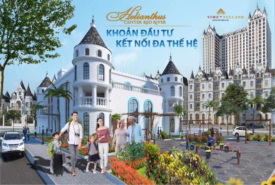 Biệt thự Helianthus Center Red River khoản đầu tư kết nối đa thế hệ, giá 11.6 tỷ