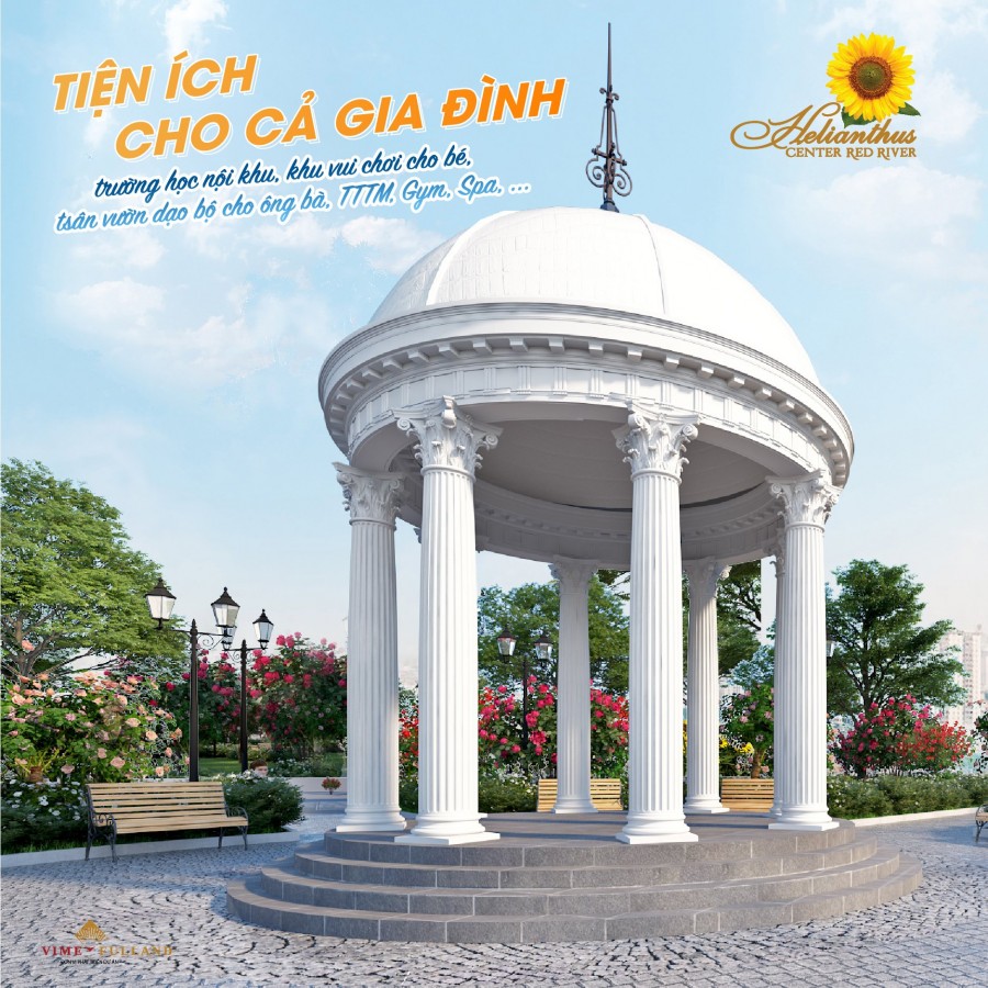Biệt thự Helianthus Center Red River khoản đầu tư kết nối đa thế hệ, giá 11.6 tỷ