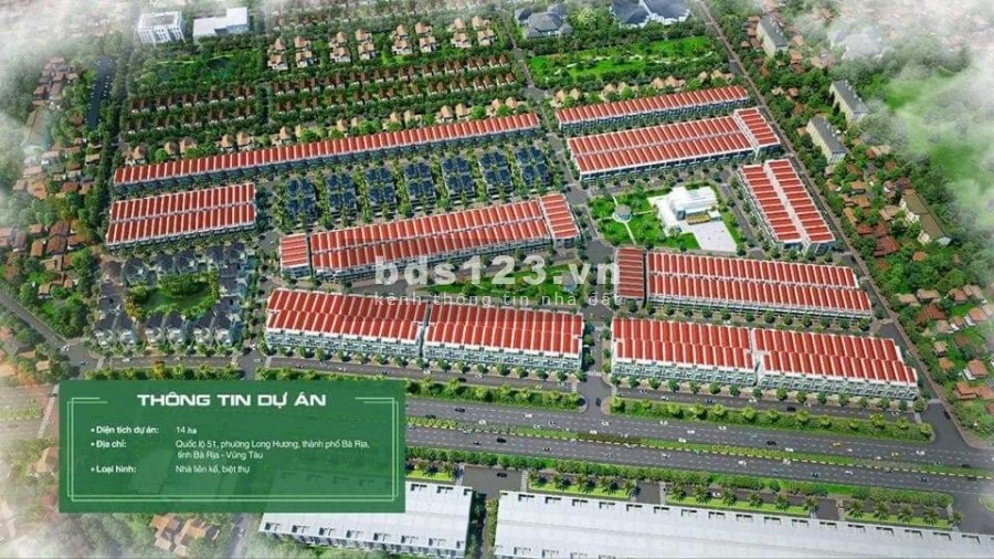 Chính chủ cần bán nền liên kế dự án Bà Rịa City Gate DT 110m2, giá bán 1,7 tỷ