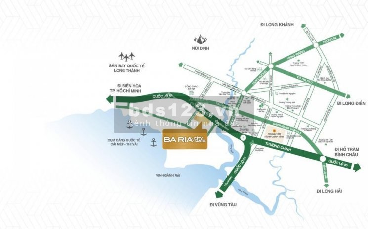 Chính chủ cần bán nền liên kế dự án Bà Rịa City Gate DT 110m2, giá bán 1,7 tỷ