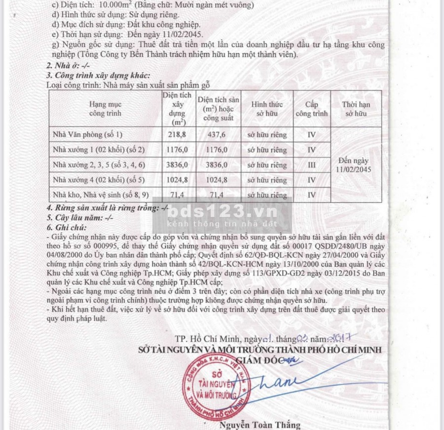 Bán kho nhà xưởng 10.000m2 Khu Công Nghiệp Bình Chiểu Quận Thủ Đức