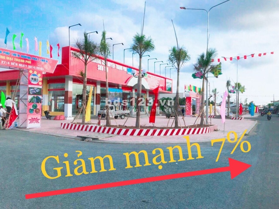 Bán giá sốc chỉ với 200 triệu sở hữu ngay đất nền mặt tiền chợ, sổ hồng riêng từng nền