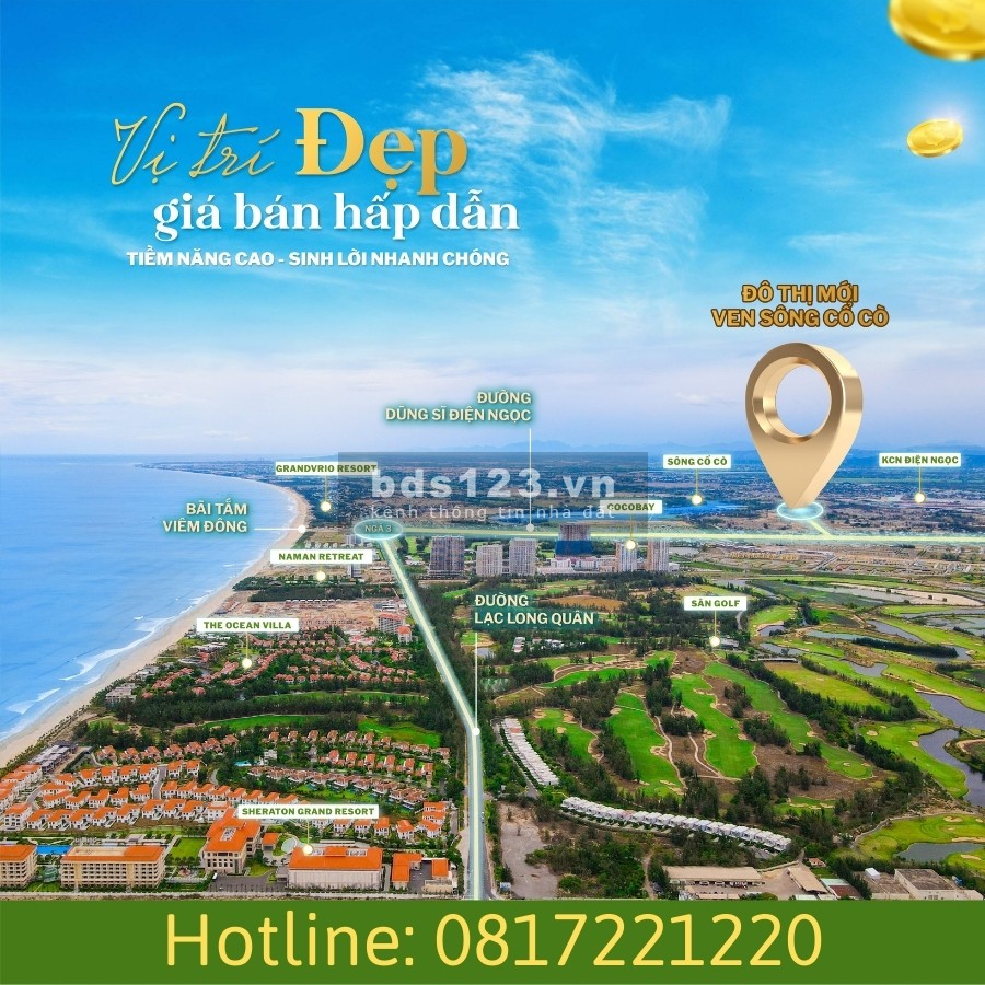 Cần bán đất nền View sông thiên đường Cổ Cò cơ hội đầu tư chỉ từ 350 triệu