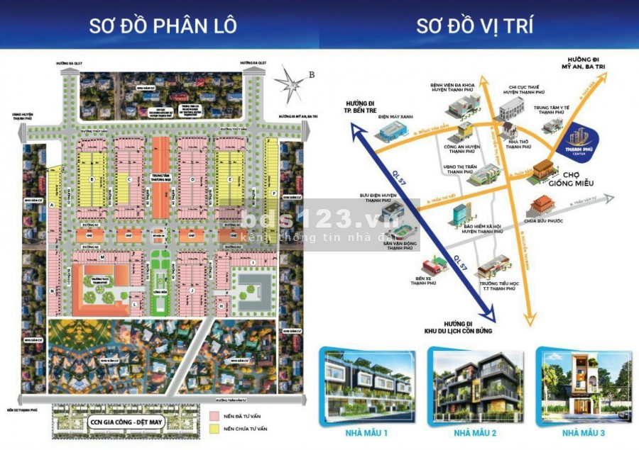 Đất nền khu dân cư Thương mại Thạnh Phú chiết khấu khủng 7%, giá bán 1.65 tỷ