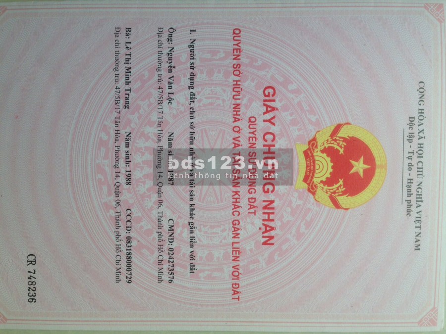 Gia đình muốn bán gấp Nhà nát trên đất Đường Nguyễn Sỹ Sách, P15, Quận Tân Bình, Tp. HCM giá 3.1 tỷ