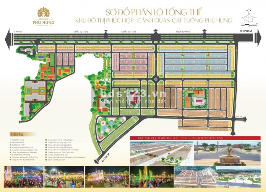 Khu đô thị Cát Tường Phú Hưng. Phường Tiến Hưng, Tp Đồng Xoài, Tỉnh Bình Phước