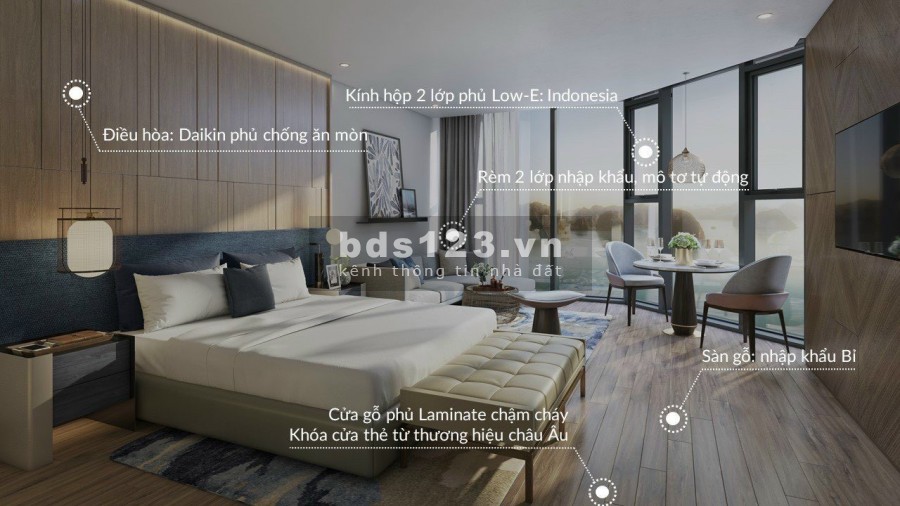 Bán căn hộ siêu sang full nội thất đồ rời nhập khẩu chỉ có ở A La Carte Hạ Long Bay