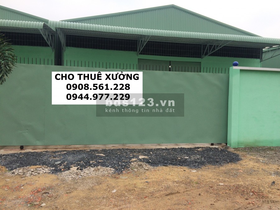 Cho thuê nhà xưởng quận 12. 200m, 400m, 500m, 700m, 1000m, 1200m, 1500m, 2000m lh: 0944.977.229