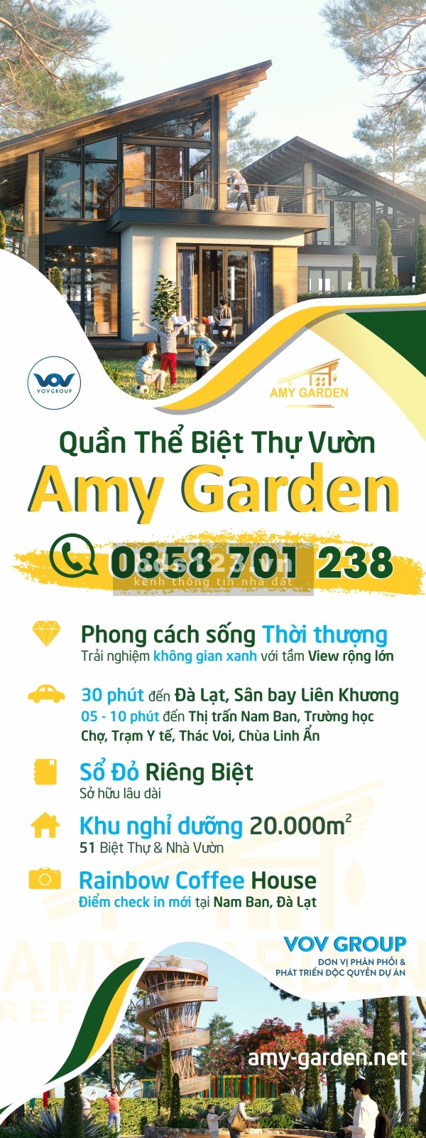 Bán đất nền biệt thự Nam Ban Lâm Hà Đà Lạt để nghĩ dưỡng, sổ hồng cho từng nền