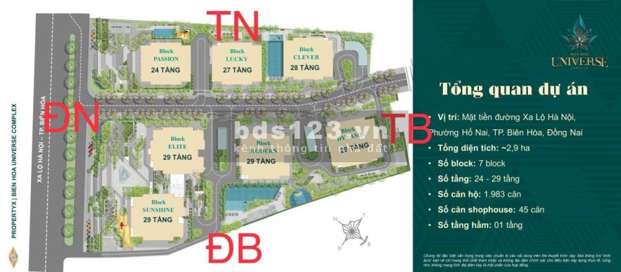 Căn hộ cao cấp Biên Hoà chiết khấu 800 triệu chỉ còn 1,65 tỷ, liên hệ 0938247393