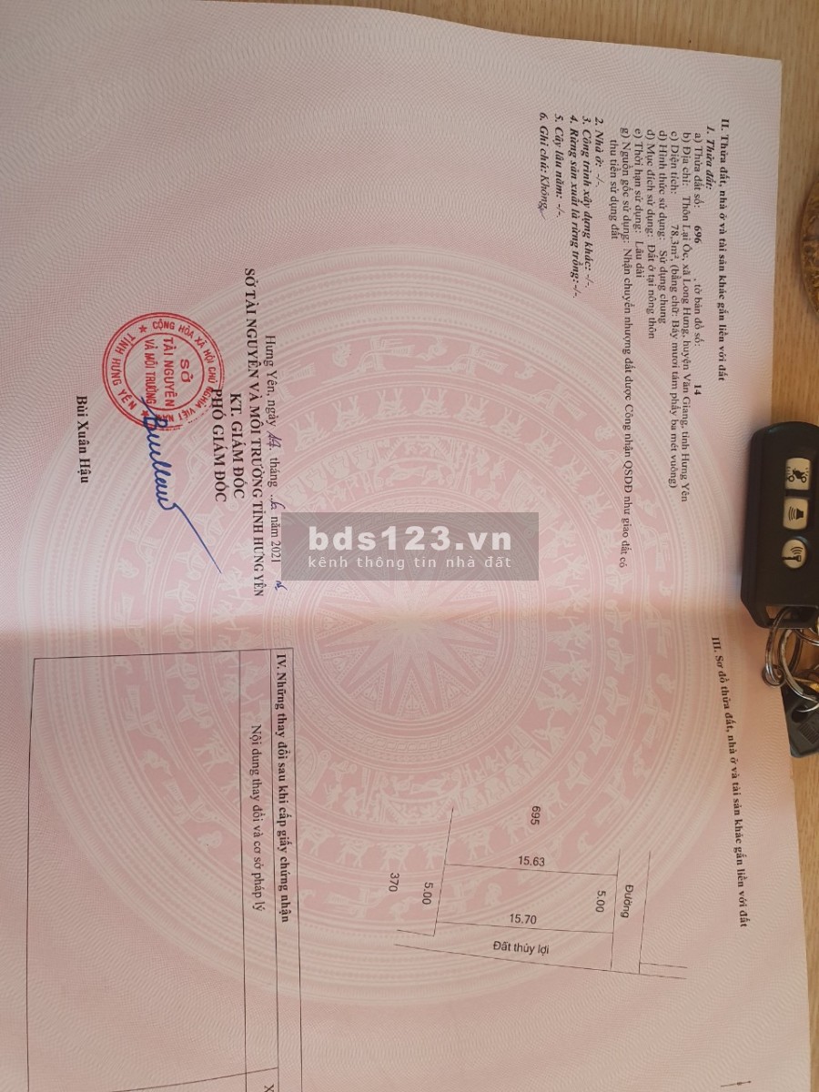 Chính chủ bán đất Lại Ốc Long Hưng Văn Giang Hưng Yên, lh 0982923665