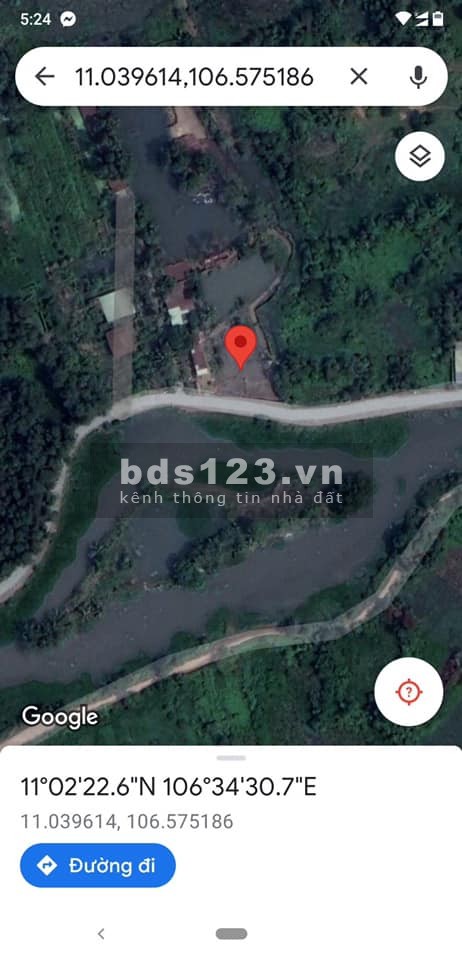 Bán đất mặt tiền Sông Sài Gòn xã Phú Hòa Đông, huyện Củ Chi. DT: 30m x 60m, chỉ 6,2 tỷ