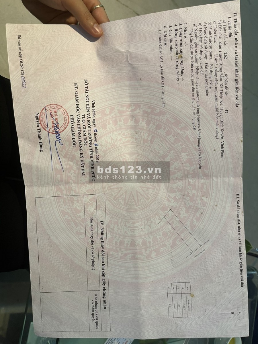 Bán lô đất gần 3 khu công nghiệp lớn nhất Vĩnh Phức, giá đầu tư mùa dịch