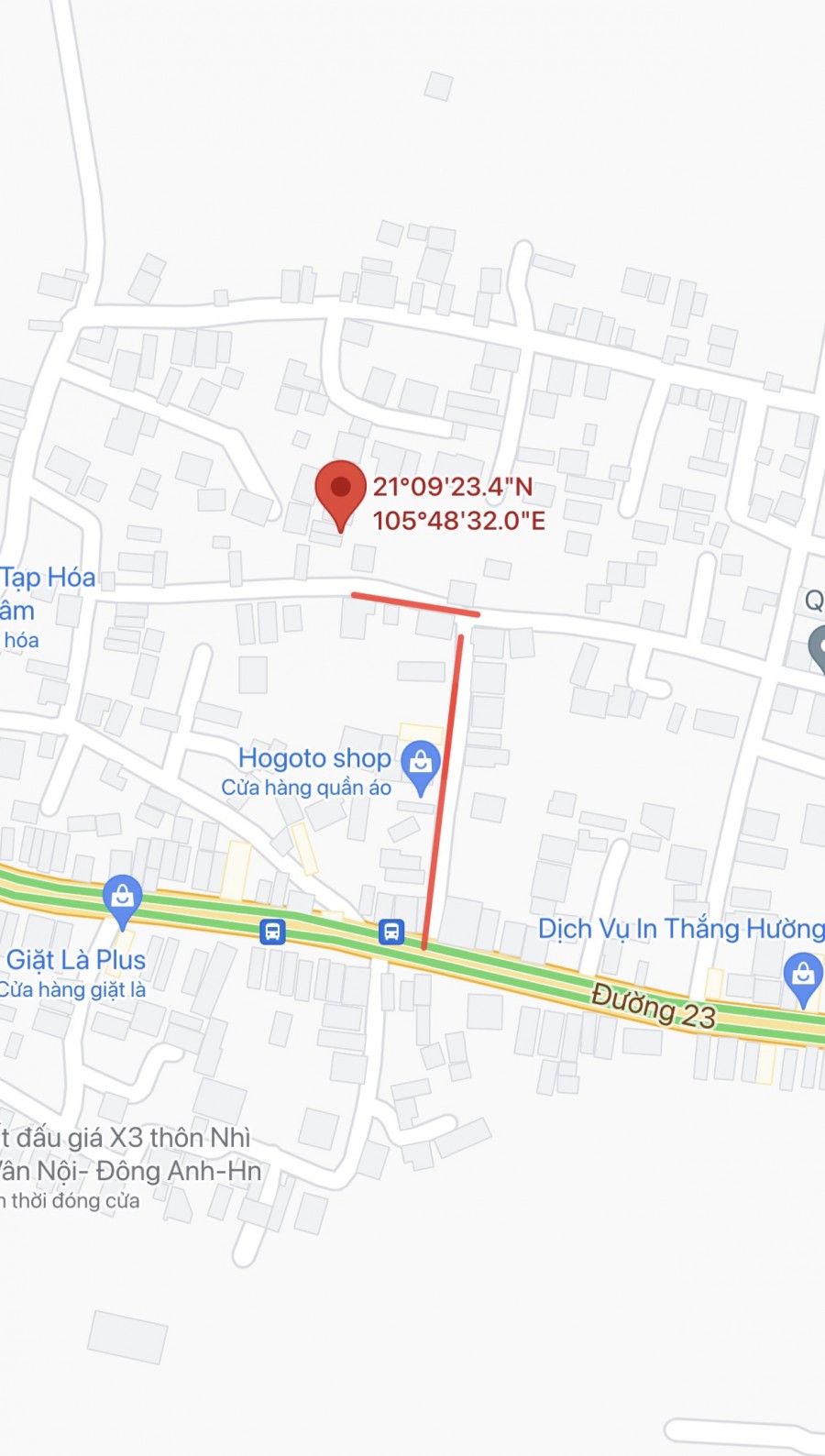 Bán gấp 77,6m2 (4.5x17m) tại xóm Nhì, Vân Nội, Đông Anh. Hướg Tây, đường 3m, oto đỗ cửa, ngõ thông