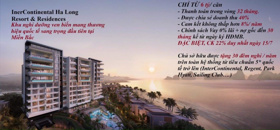 Bán căn hộ có hồ bơi riêng tại ban công, nhìn thẳng ra Vịnh Hạ Long, sổ đỏ sở hữu lâu dài