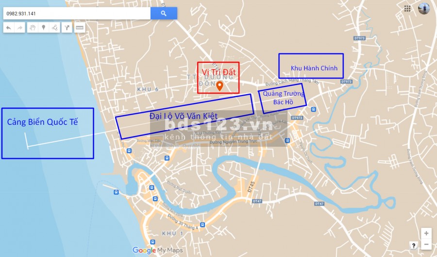 Bán mảnh đất trung tâm phường Dương Đông cách quảng trường Bác Hồ 800m