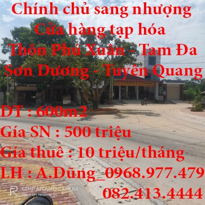 Chính chủ cần sang nhượng Cửa hàng tạp hóa tại Thôn Phú Xuân, Tam Đa, Sơn Dương, Tuyên Quang