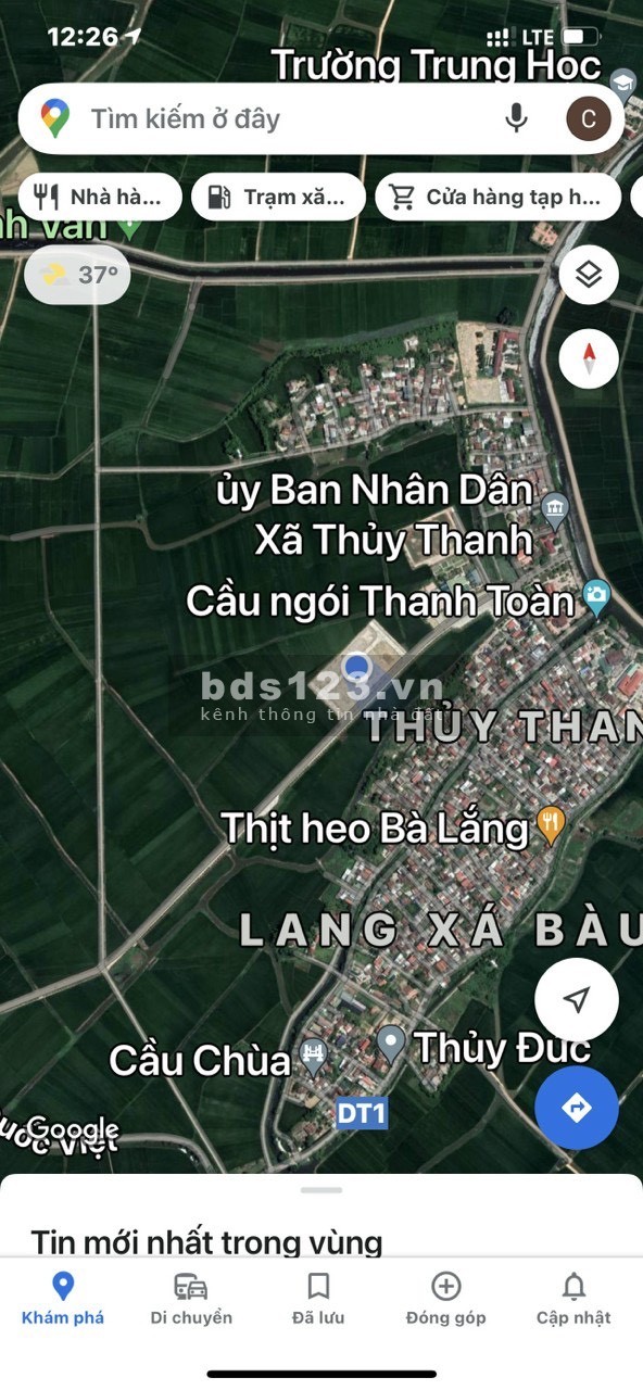 Đất đẹp Thủy Thanh mới đấu, giá đầu tư, không dính cống trụ, gí bán 21.5 triệu/m2