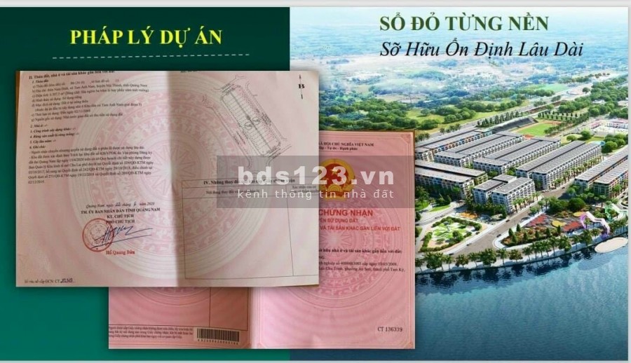 Sở hữu ngay Đất nền Dự án TTHC Tam Anh, 3 mặt Sông Trường Giang, QL1A giá chỉ từ 9tr/m