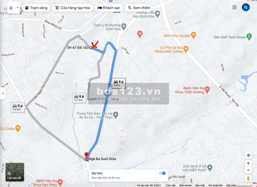 Cho thuê đất làm nhà xưởng Hiệp An, nhánh DX 103, hẻm xe hơi. Gần trạm thu phí Suối Giữa