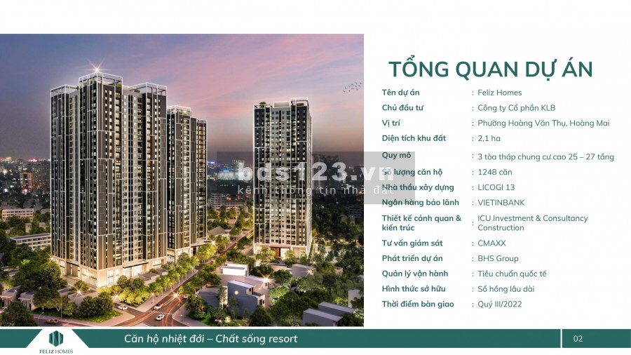 Nhanh tay sở hữu nốt căn hộ giá trong mơ tại Feliz Homes Hoàng Mai, giá tốt