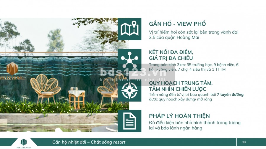 Nhanh tay sở hữu nốt căn hộ giá trong mơ tại Feliz Homes Hoàng Mai, giá tốt