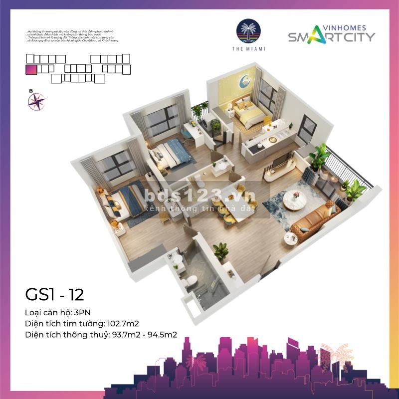 Cơ hội vàng sở hữu nhà Vinhomes chỉ từ 999 triệu tại The Miami–Vinhomes Smart City Tây Mỗ