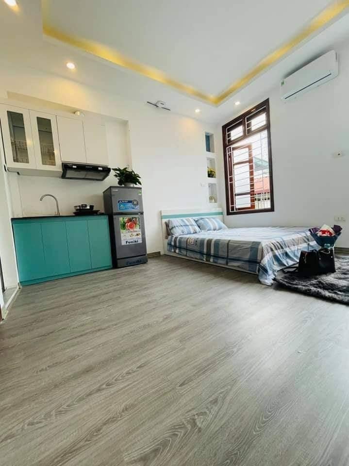 Nhỏ tiền Doanh thu cao nhà cho thuê Cầu Giấy 55m2 5 tầng 9 Phòng full nội thất DS 45tr/tháng