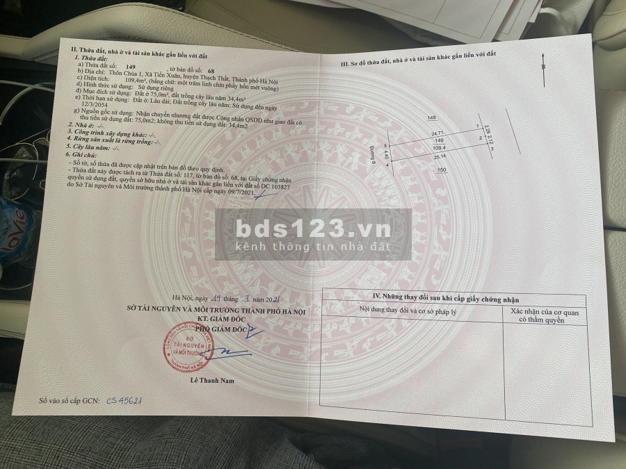 Dịch em cần chút vốn duy trì doanh nghiệp cần bán gấp lô đất nền Hòa Lạc
