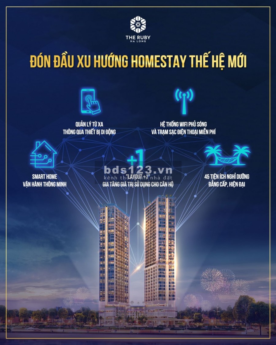 Căn hộ cao cấp chung cư The Ruby vị trí vàng giữa kì quan Hạ Long, chiết khấu cao