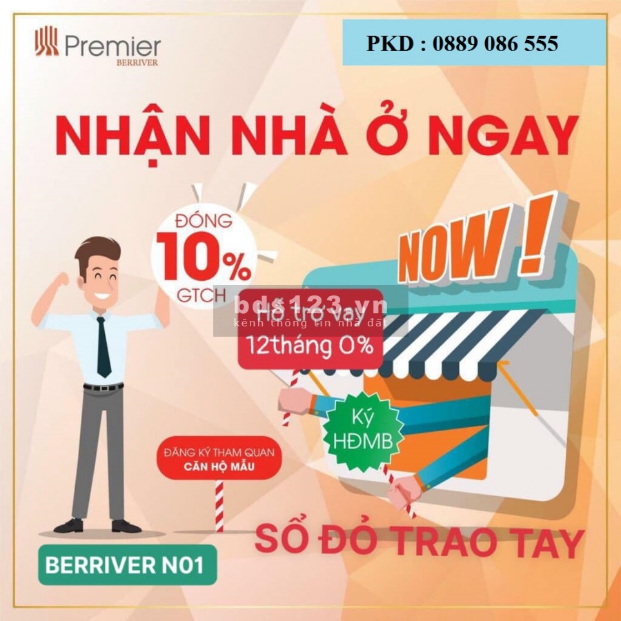 Sở Hữu Nhà Cận Kề Phố Cổ chỉ với 10% GTCH tại Premier Berriver, hình thức sở hữu lâu dài