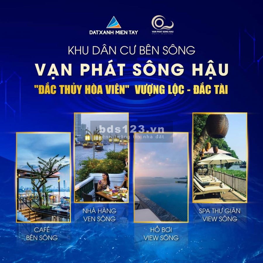 Tặng ngay quà khủng khi mua nền tại Vạn Phát Sông Hậu, dân cư tập trung đông đúc