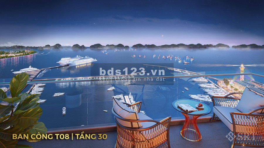 Bán căn dualkey dự án Sun Marina Town Hạ Long view cảng tàu khách quốc tế, tòa 04, tầng 09, rông 79m2