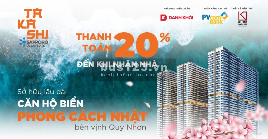 Takashi Ocean Suite Kỳ Co- Căn hộ nghĩ dưỡng cao cấp 5*, sở hữu ngay chỉ cần thanh toán 20%